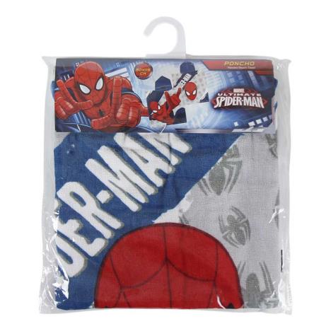 Marvel Ultimate Spiderman Hooded Bath Beach Towel Poncho Extra Image 1
